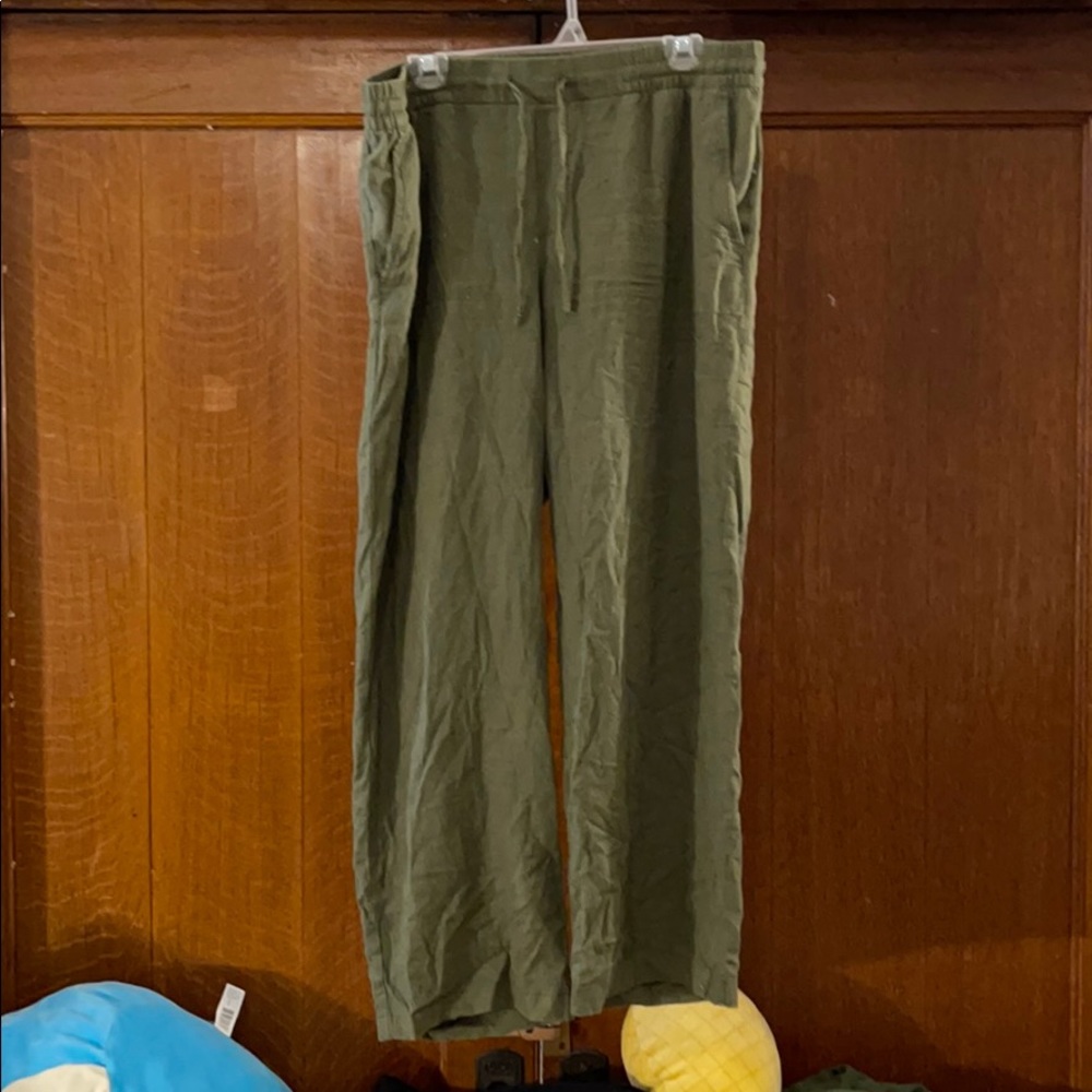 L Old Navy Green Bohemian Pants